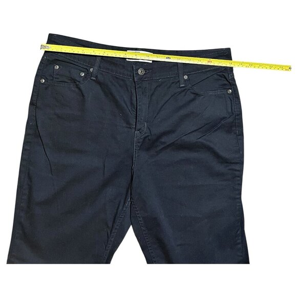 Levis Signature Jeans Women's Misses 16L LONG Black Denim Bootcut at Waist 34x33 - Picture 3 of 8